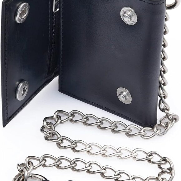 Leather Wallets for Men Black - Picture 1 of 9